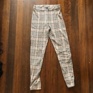 Rare Freepeople Skinny Plaid Pants